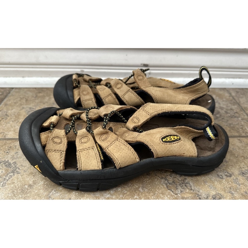 EUC KEEN Women's Newport Waterproof Tan Leather Sandals Size 9 - Picture 2 of 6